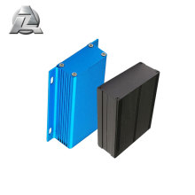 75.8x34.8 black blue anodized aluminum extrusion external enclosure